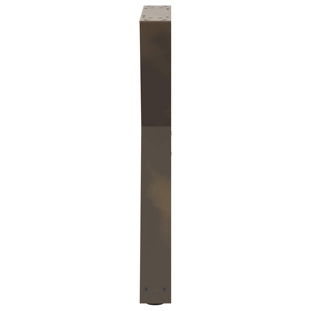 Valgomojo stalo kojos, 2 vnt., natūralus plienas, 60x(72 - 73,3) cm, plienas - Namų Idėja