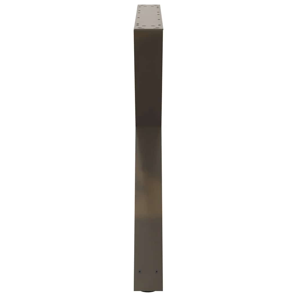Valgomojo stalo kojos, 2 vnt., natūralus plienas, 90x(72 - 73,3) cm, plienas - Namų Idėja