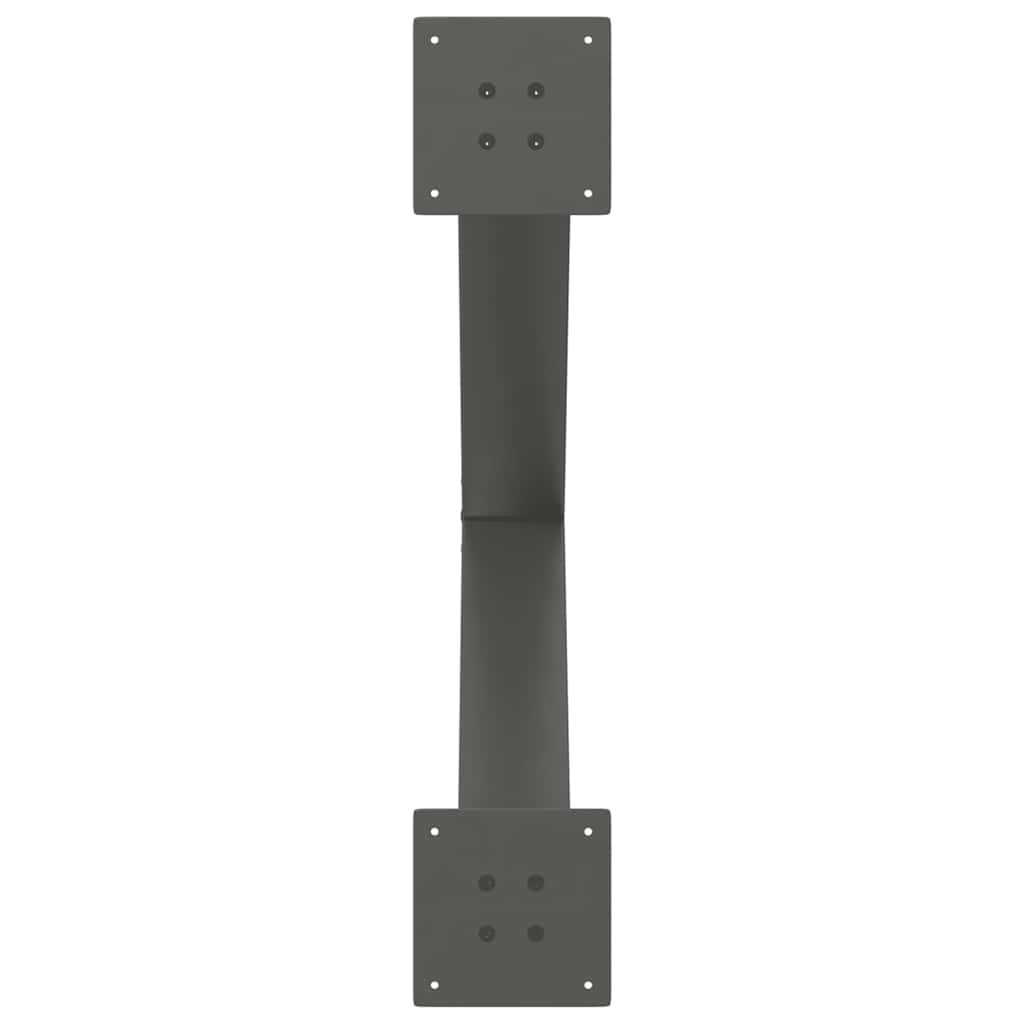 Valgomojo stalo kojos, 3 vnt., antracito spalvos, 70x(72 - 73) cm, plienas - Namų Idėja