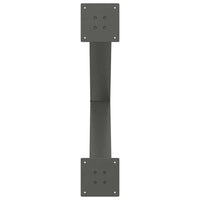 Valgomojo stalo kojos, 3 vnt., antracito spalvos, 70x(72 - 73) cm, plienas - Namų Idėja