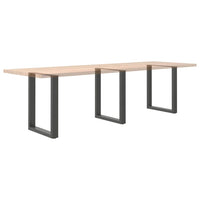 Valgomojo stalo kojos, 3 vnt., antracito spalvos, 70x(72 - 73) cm, plienas, U formos - Namų Idėja