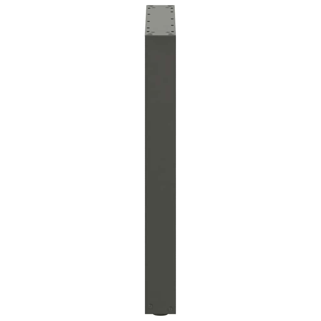 Valgomojo stalo kojos, 3 vnt., antracito spalvos, 70x(72 - 73) cm, plienas, U formos - Namų Idėja