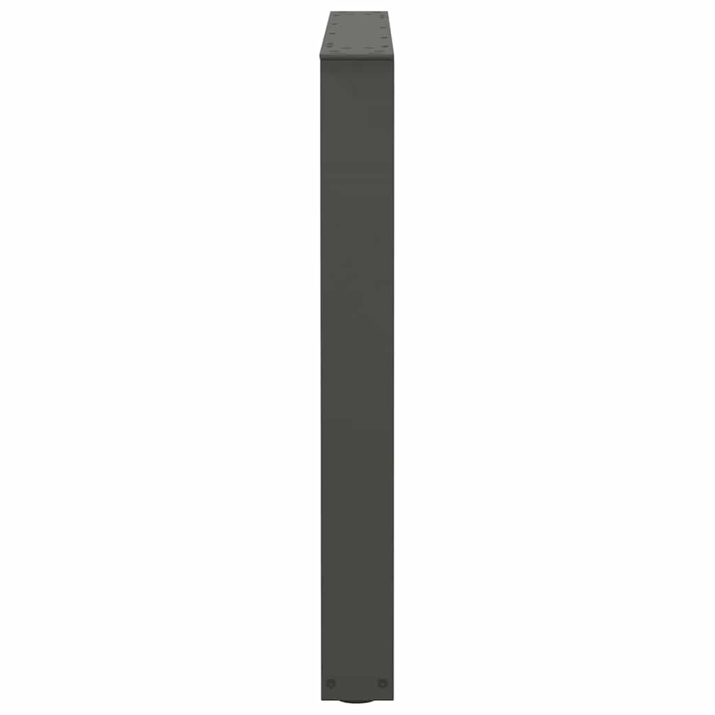 Valgomojo stalo kojos, 3 vnt., antracito spalvos, 80x(72 - 73,3) cm, plienas, V formos - Namų Idėja