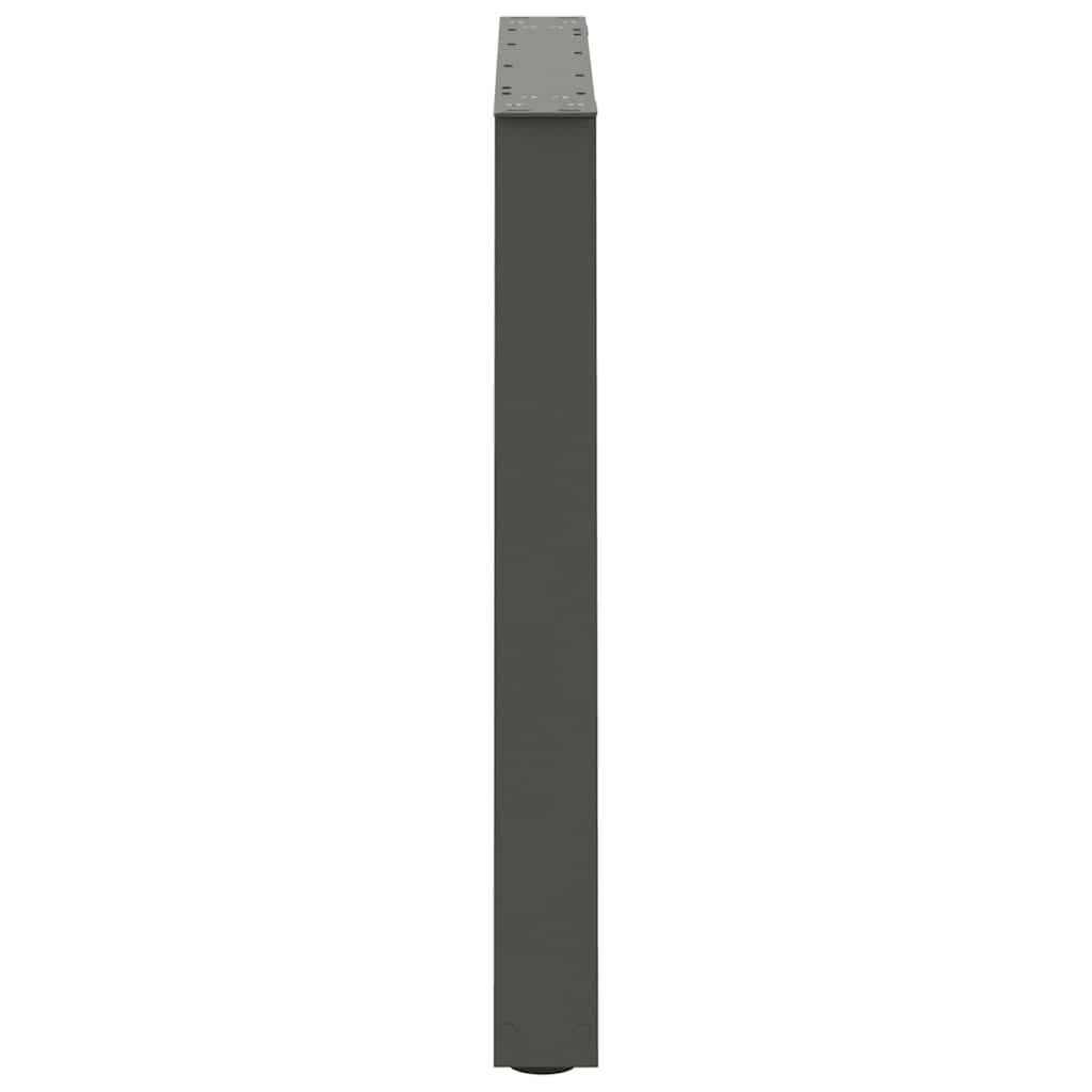 Valgomojo stalo kojos, 3 vnt., antracito spalvos, 80x(72 - 73,3) cm, plienas, V formos - Namų Idėja