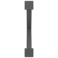 Valgomojo stalo kojos, 3 vnt., antracito spalvos, 90x(72 - 73) cm, plienas - Namų Idėja