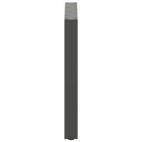 Valgomojo stalo kojos, 3 vnt., antracito spalvos, 90x(72 - 73) cm, plienas, U formos - Namų Idėja