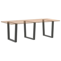 Valgomojo stalo kojos, 3 vnt., antracito spalvos, 90x(72 - 73,3) cm, plienas - Namų Idėja