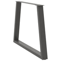Valgomojo stalo kojos, 3 vnt., antracito spalvos, 90x(72 - 73,3) cm, plienas - Namų Idėja