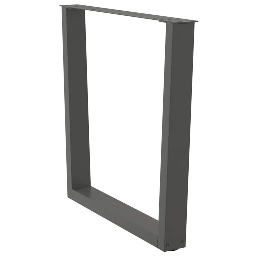 Valgomojo stalo kojos, 3 vnt., antracito spalvos, 90x(72 - 73,3) cm, plienas - Namų Idėja