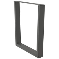 Valgomojo stalo kojos, 3 vnt., antracito spalvos, 90x(72 - 73,3) cm, plienas - Namų Idėja