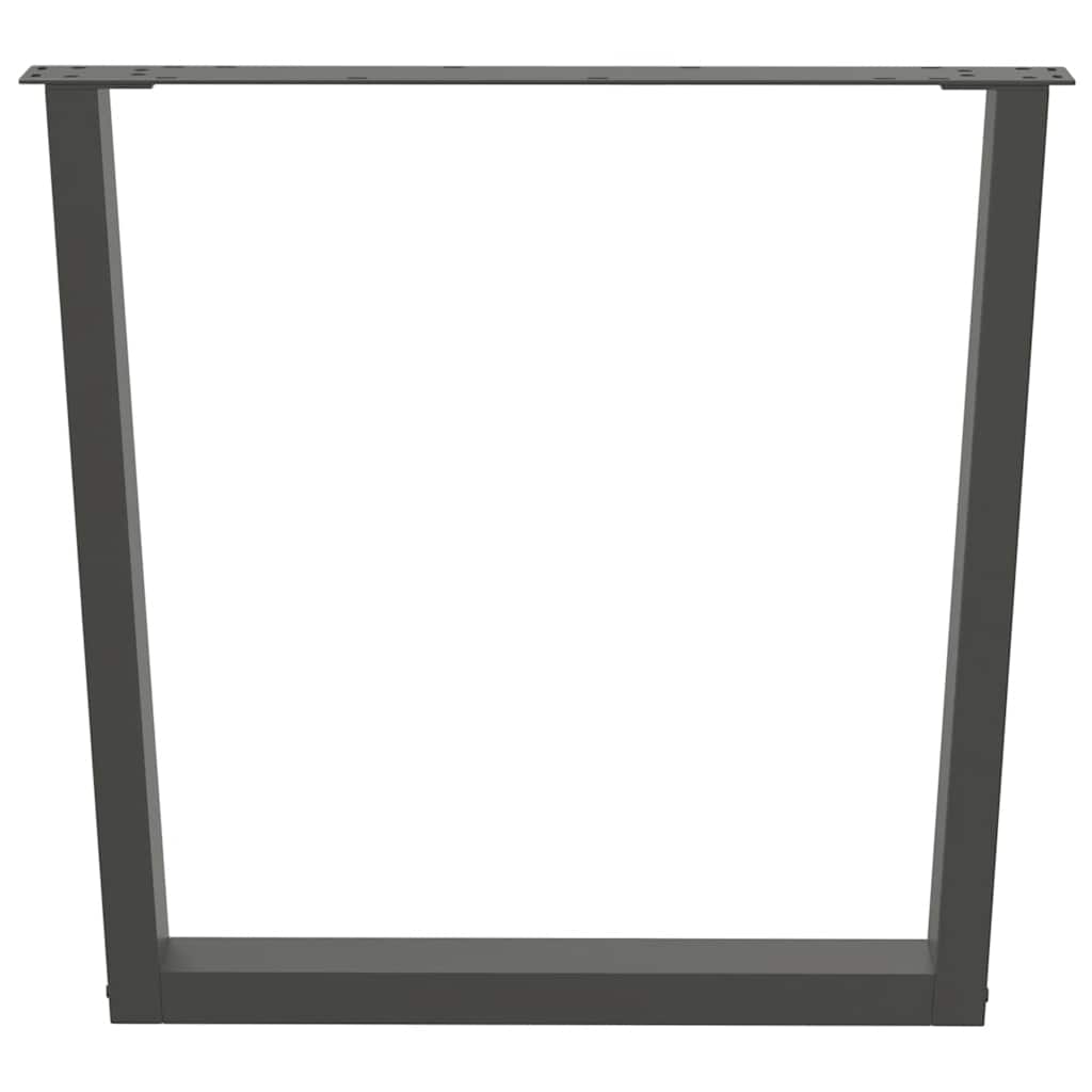Valgomojo stalo kojos, 3 vnt., antracito spalvos, 90x(72 - 73,3) cm, plienas - Namų Idėja