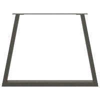 Valgomojo stalo kojos, 3 vnt., antracito spalvos, 90x(72 - 73,3) cm, plienas - Namų Idėja