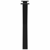 Valgomojo stalo kojos, 3 vnt., juodos, 70x(72 - 73) cm, plienas, X formos - Namų Idėja