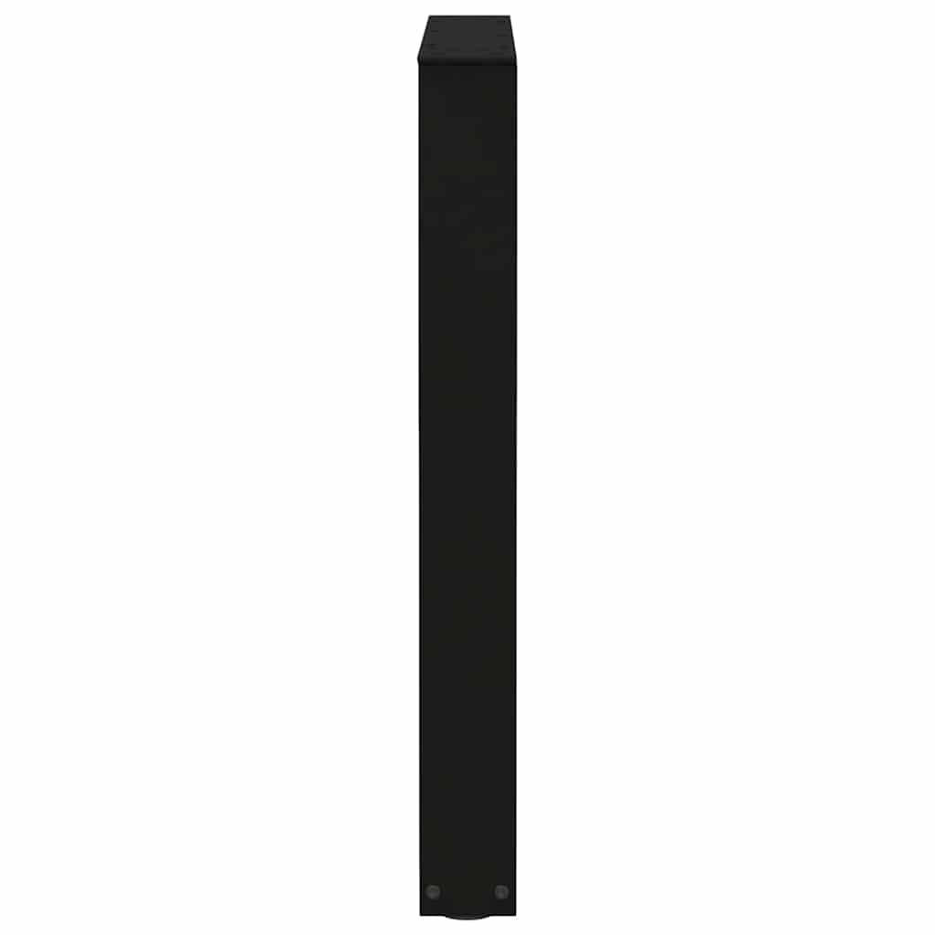 Valgomojo stalo kojos, 3 vnt., juodos, 70x(72 - 73,3) cm, plienas, V formos - Namų Idėja