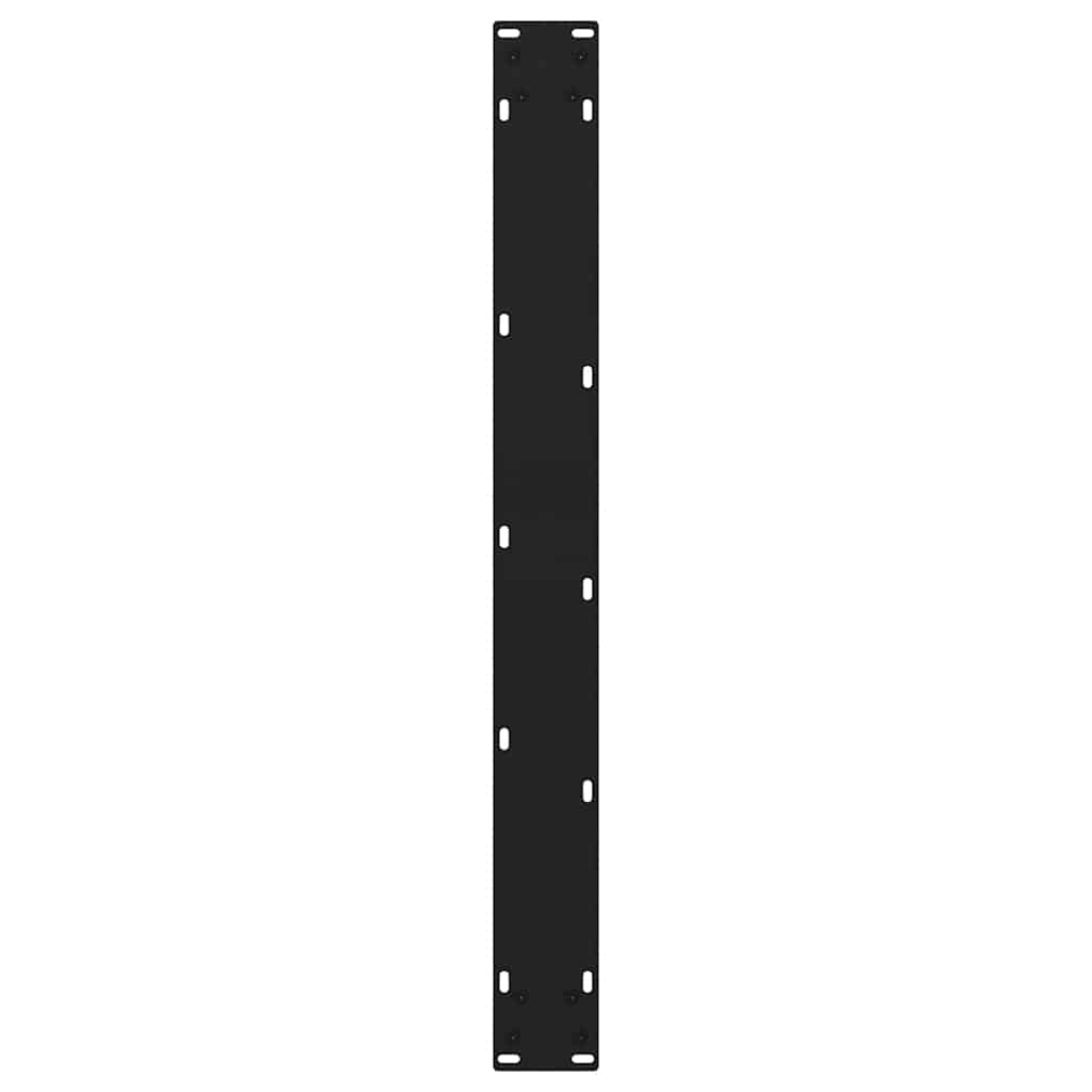 Valgomojo stalo kojos, 3 vnt., juodos, 70x(72 - 73,3) cm, plienas, V formos - Namų Idėja