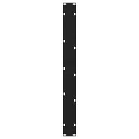 Valgomojo stalo kojos, 3 vnt., juodos, 70x(72 - 73,3) cm, plienas, V formos - Namų Idėja