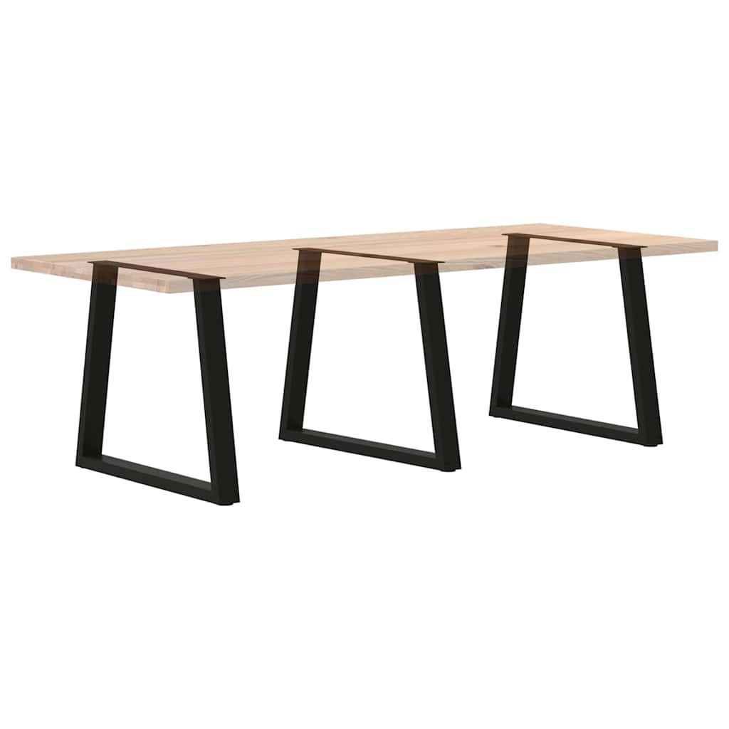 Valgomojo stalo kojos, 3 vnt., juodos, 70x(72 - 73,3) cm, plienas, V formos - Namų Idėja