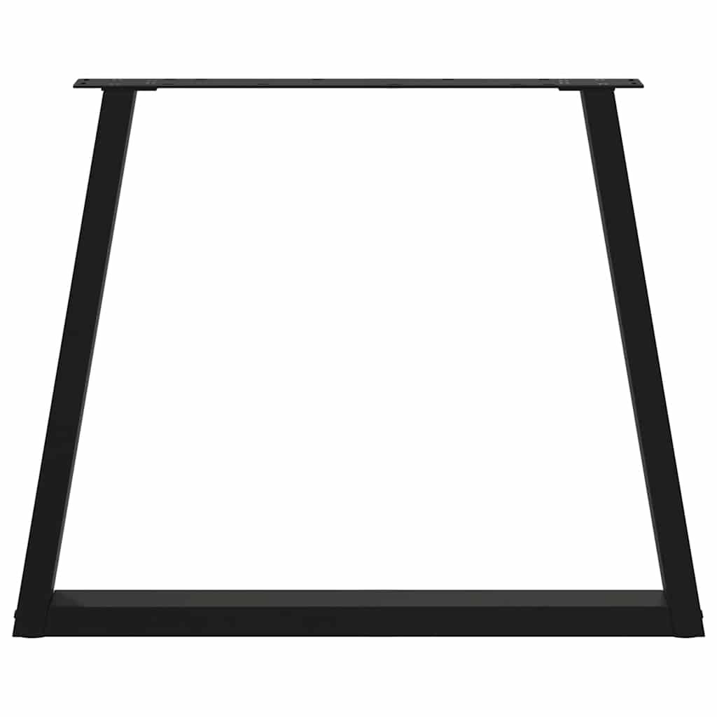 Valgomojo stalo kojos, 3 vnt., juodos, 70x(72 - 73,3) cm, plienas, V formos - Namų Idėja