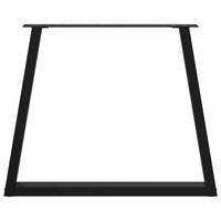 Valgomojo stalo kojos, 3 vnt., juodos, 70x(72 - 73,3) cm, plienas, V formos - Namų Idėja