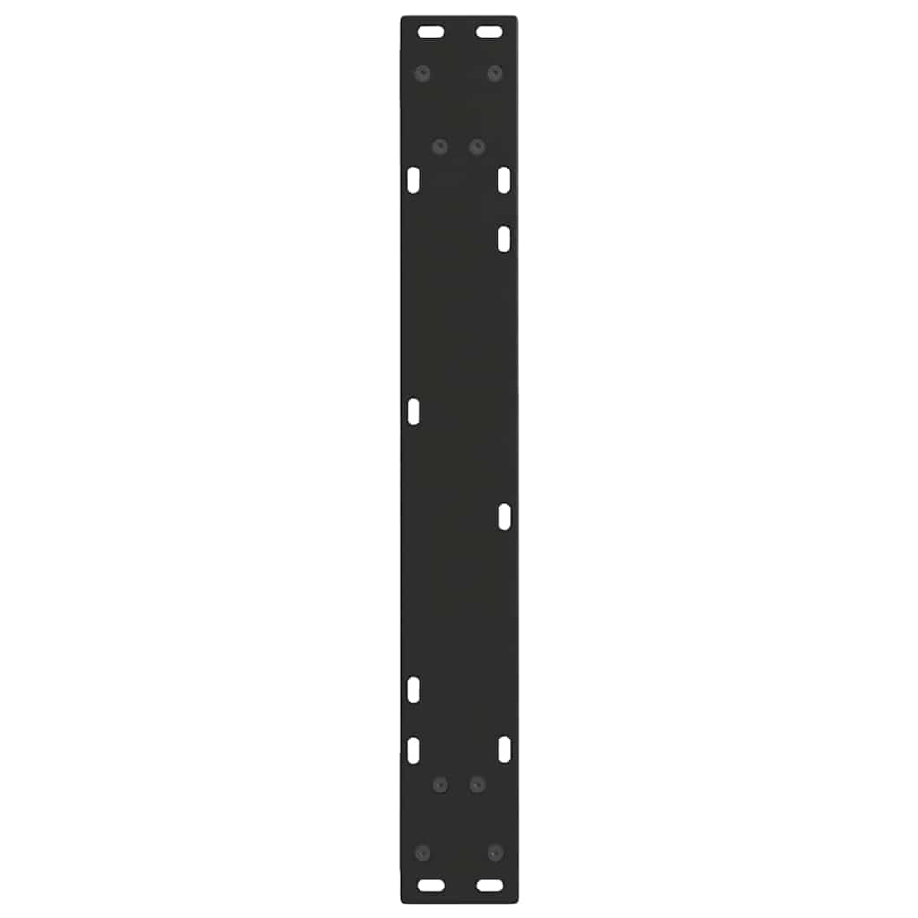 Valgomojo stalo kojos, 3 vnt., juodos, 70x(72 - 73,3) cm, plienas, V formos - Namų Idėja
