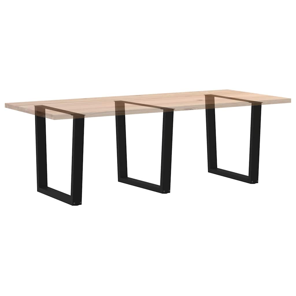 Valgomojo stalo kojos, 3 vnt., juodos, 80x(72 - 73,3) cm, plienas, V formos - Namų Idėja