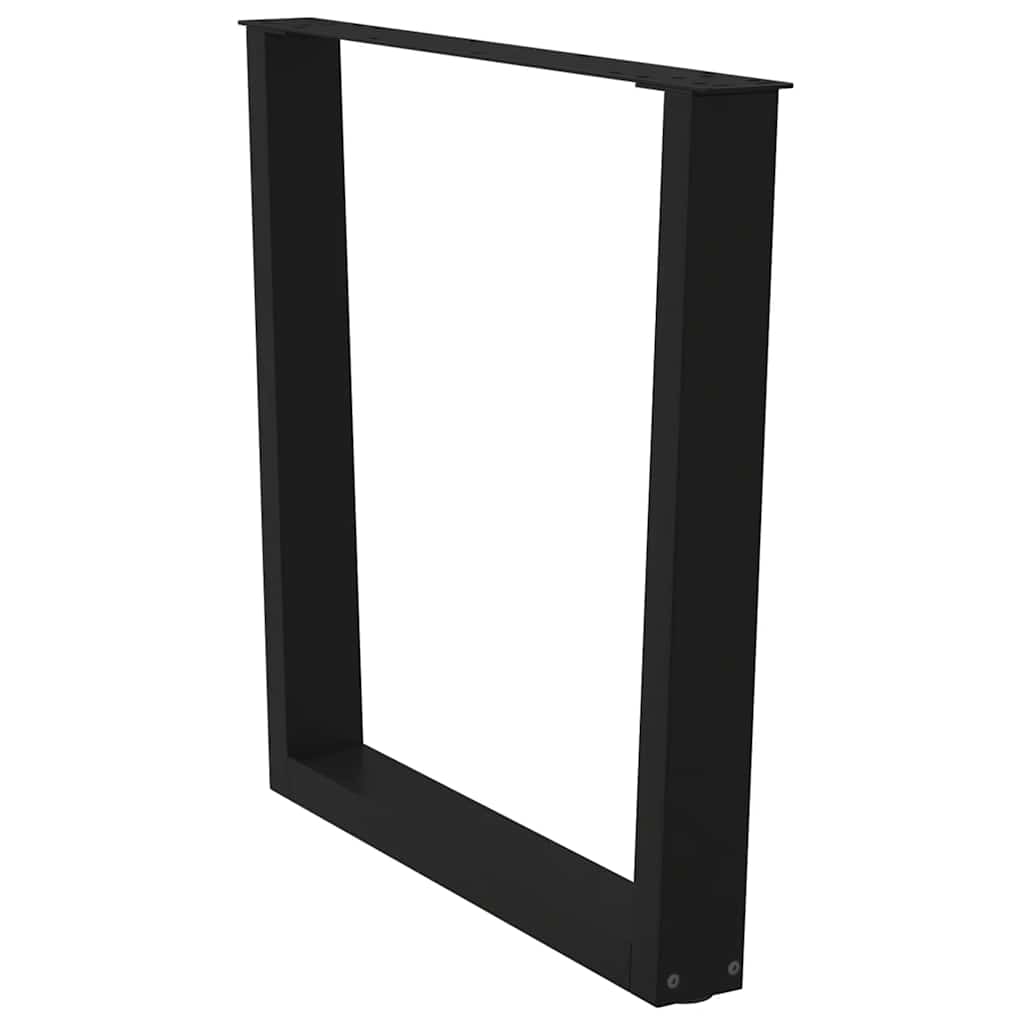 Valgomojo stalo kojos, 3 vnt., juodos, 80x(72 - 73,3) cm, plienas, V formos - Namų Idėja