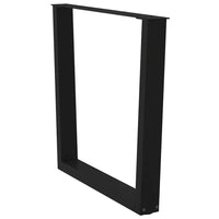 Valgomojo stalo kojos, 3 vnt., juodos, 80x(72 - 73,3) cm, plienas, V formos - Namų Idėja