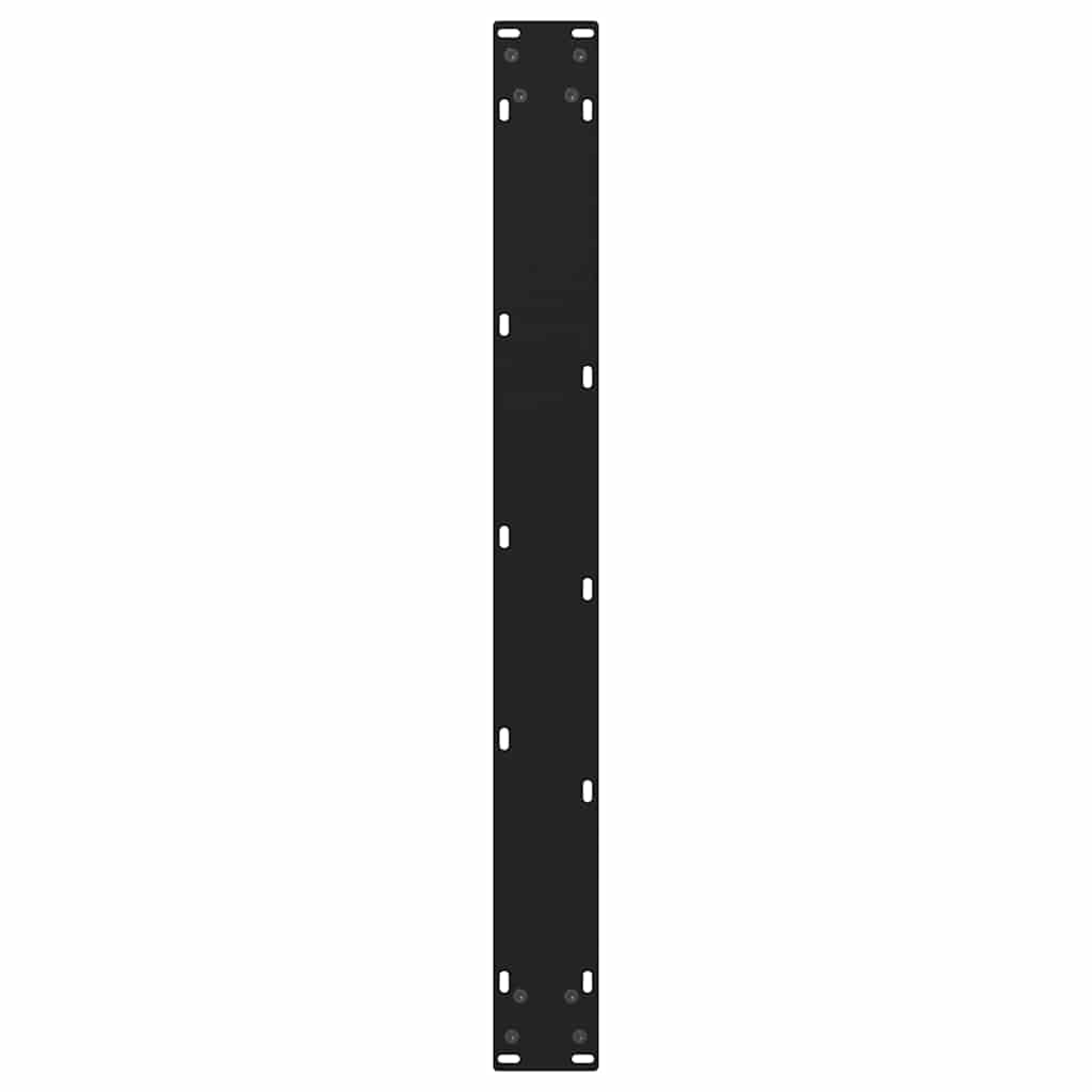 Valgomojo stalo kojos, 3 vnt., juodos, 80x(72 - 73,3) cm, plienas, V formos - Namų Idėja