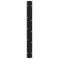 Valgomojo stalo kojos, 3 vnt., juodos, 80x(72 - 73,3) cm, plienas, V formos - Namų Idėja