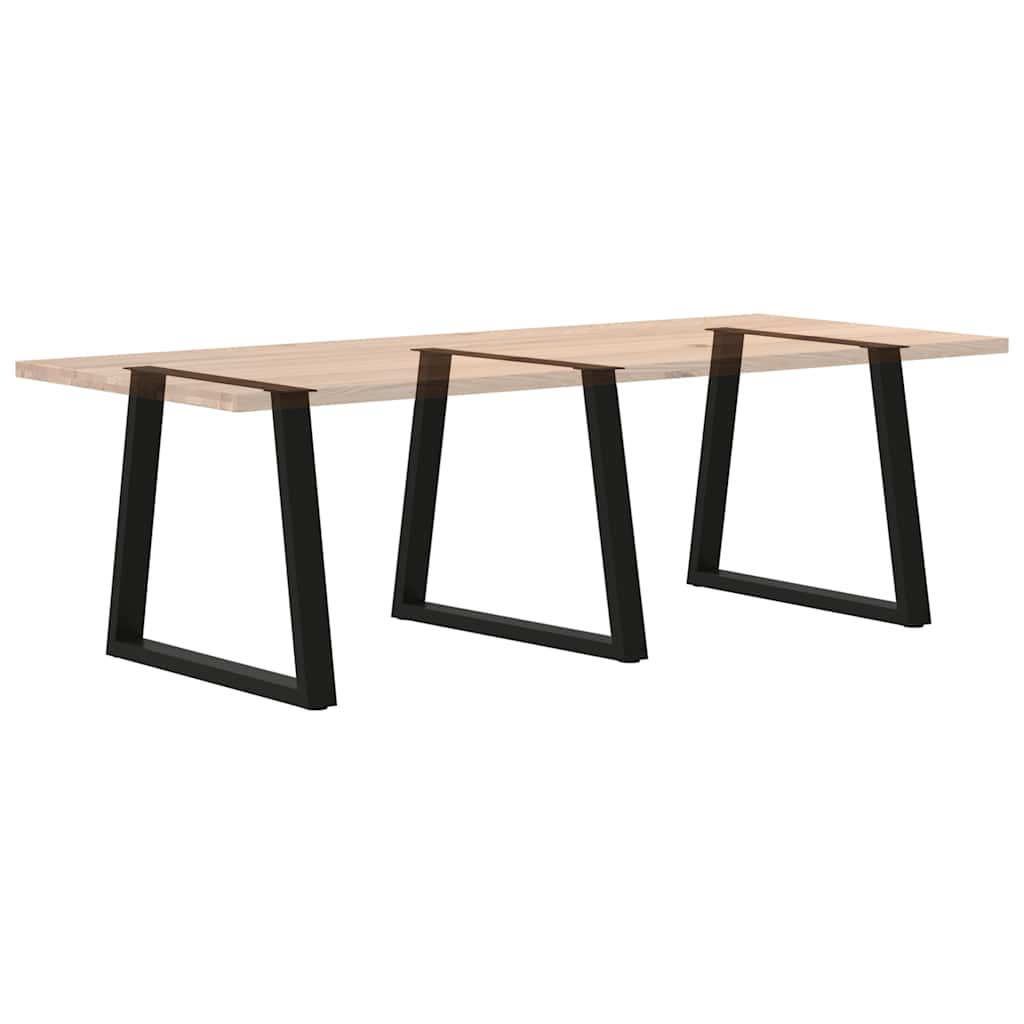 Valgomojo stalo kojos, 3 vnt., juodos, 80x(72 - 73,3) cm, plienas, V formos - Namų Idėja