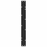 Valgomojo stalo kojos, 3 vnt., juodos, 90x(72 - 73,3) cm, plienas, V formos - Namų Idėja