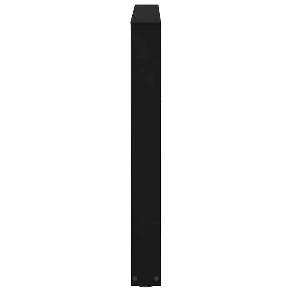 Valgomojo stalo kojos, 3 vnt., juodos, 90x(72 - 73,3) cm, plienas, V formos - Namų Idėja
