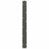 Valgomojo stalo kojos, antracito spalvos, 2 vnt., 100x(72 - 73) cm, plienas - Namų Idėja