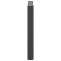 Valgomojo stalo kojos, antracito spalvos, 2 vnt., 100x(72 - 73) cm, plienas - Namų Idėja