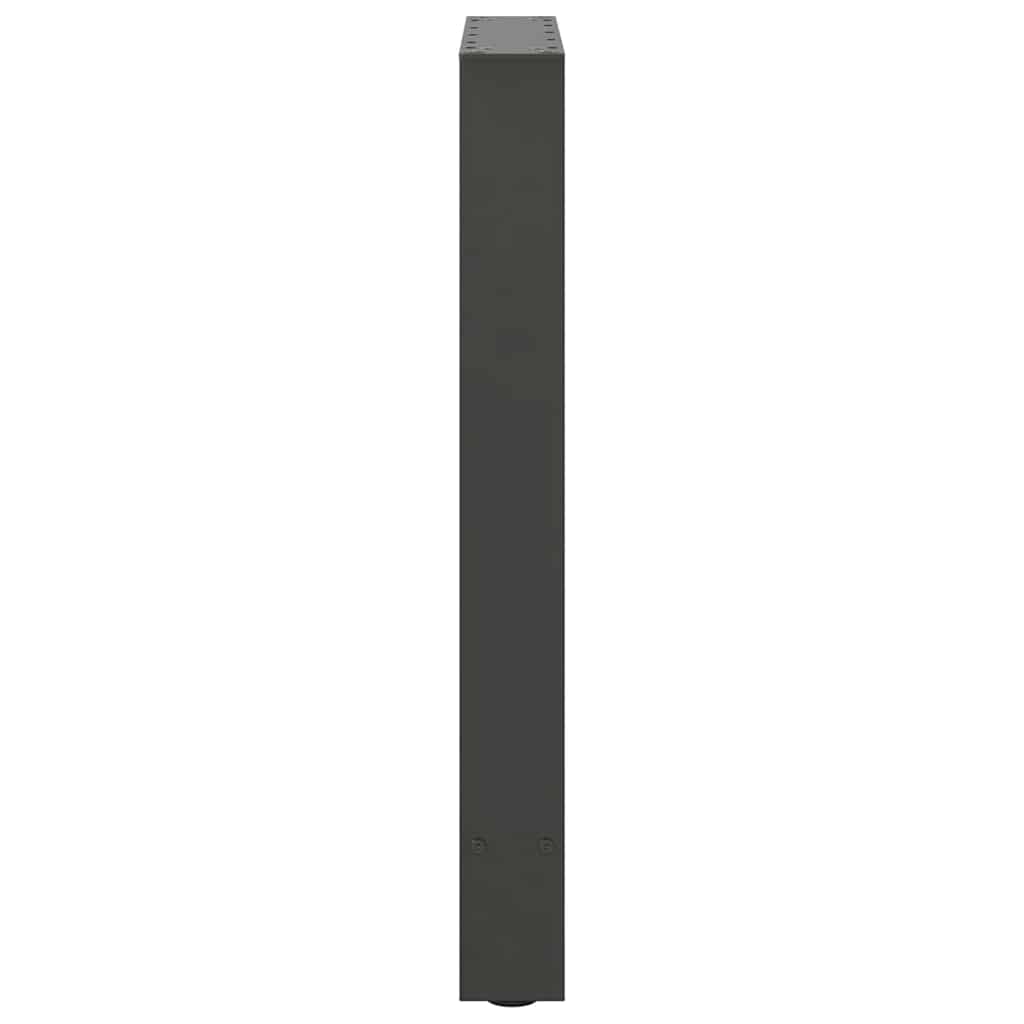 Valgomojo stalo kojos, antracito spalvos, 2 vnt., 60x(72 - 73) cm, plienas - Namų Idėja
