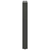 Valgomojo stalo kojos, antracito spalvos, 2 vnt., 60x(72 - 73) cm, plienas - Namų Idėja