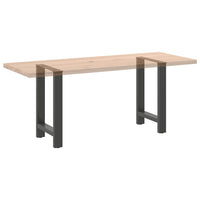 Valgomojo stalo kojos, antracito spalvos, 2 vnt., 60x(72 - 73) cm, plienas - Namų Idėja
