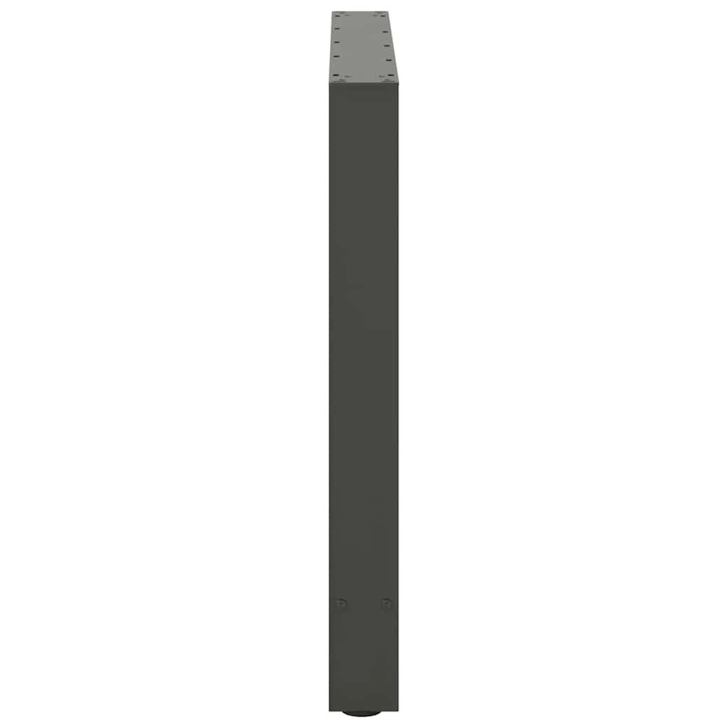 Valgomojo stalo kojos, antracito spalvos, 2 vnt., 70x(72 - 73) cm, plienas - Namų Idėja