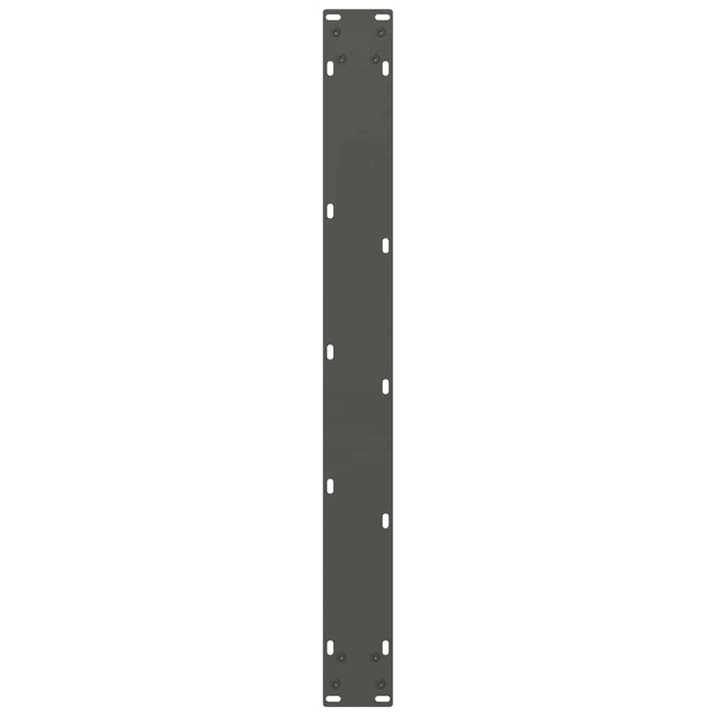 Valgomojo stalo kojos, antracito spalvos, 2 vnt., 80x(72 - 73) cm, plienas - Namų Idėja