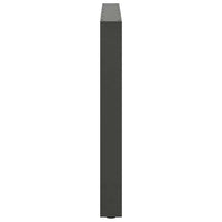 Valgomojo stalo kojos, antracito spalvos, 2 vnt., 90x(72 - 73) cm, plienas - Namų Idėja