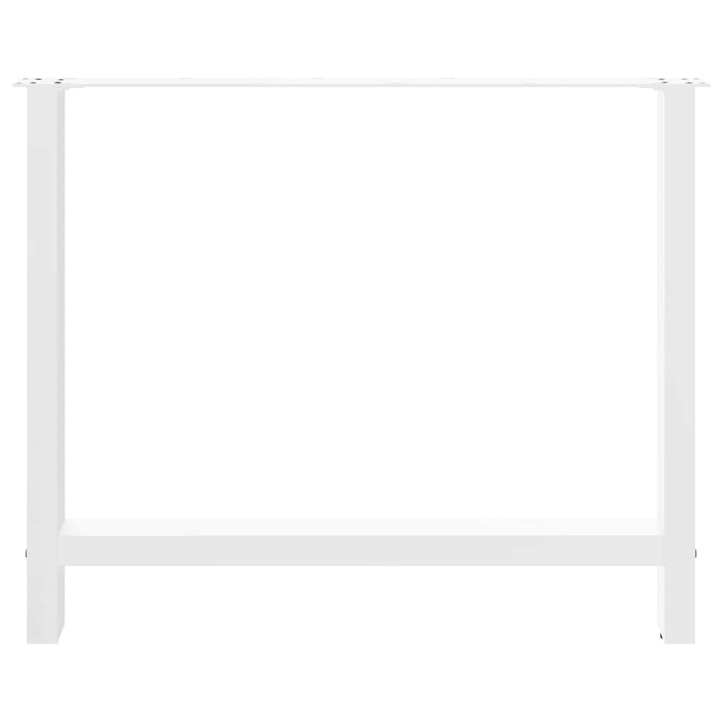 Valgomojo stalo kojos, baltos, 2 vnt., 100 x (72 - 73) cm, plienas - Namų Idėja