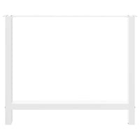 Valgomojo stalo kojos, baltos, 2 vnt., 100 x (72 - 73) cm, plienas - Namų Idėja