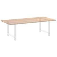 Valgomojo stalo kojos, baltos, 2 vnt., 100 x (72 - 73) cm, plienas - Namų Idėja