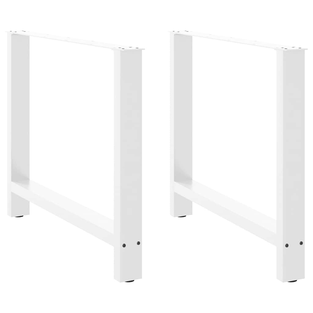 Valgomojo stalo kojos, baltos, 2 vnt., 100 x (72 - 73) cm, plienas - Namų Idėja