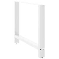 Valgomojo stalo kojos, baltos, 2 vnt., 100 x (72 - 73) cm, plienas - Namų Idėja