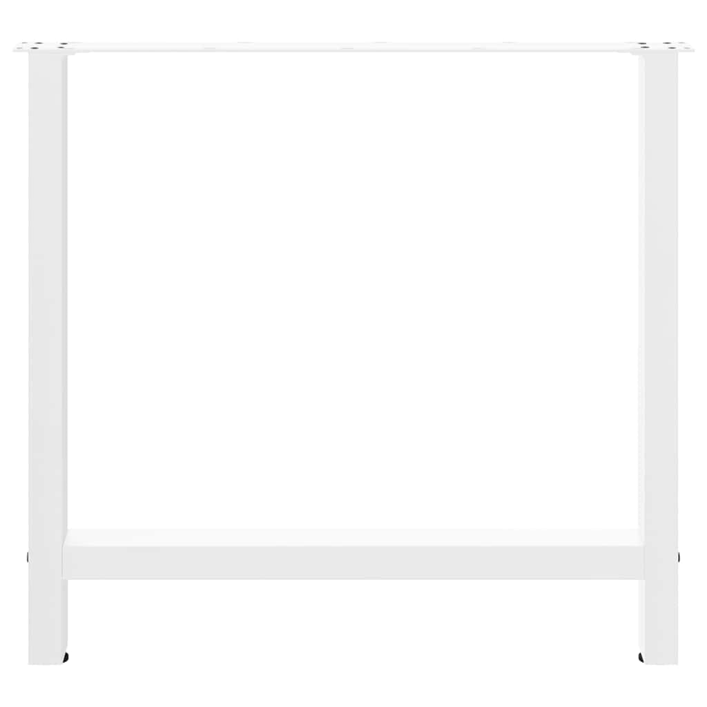 Valgomojo stalo kojos, baltos, 2 vnt., 80x(72 - 73) cm, plienas - Namų Idėja