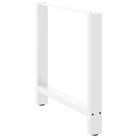 Valgomojo stalo kojos, baltos, 2 vnt., 80x(72 - 73) cm, plienas - Namų Idėja