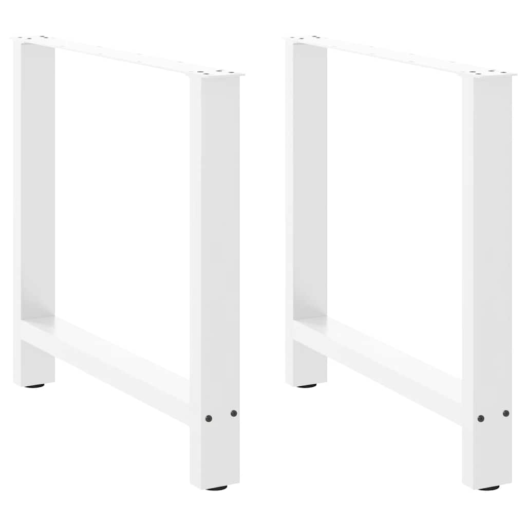 Valgomojo stalo kojos, baltos, 2 vnt., 80x(72 - 73) cm, plienas - Namų Idėja