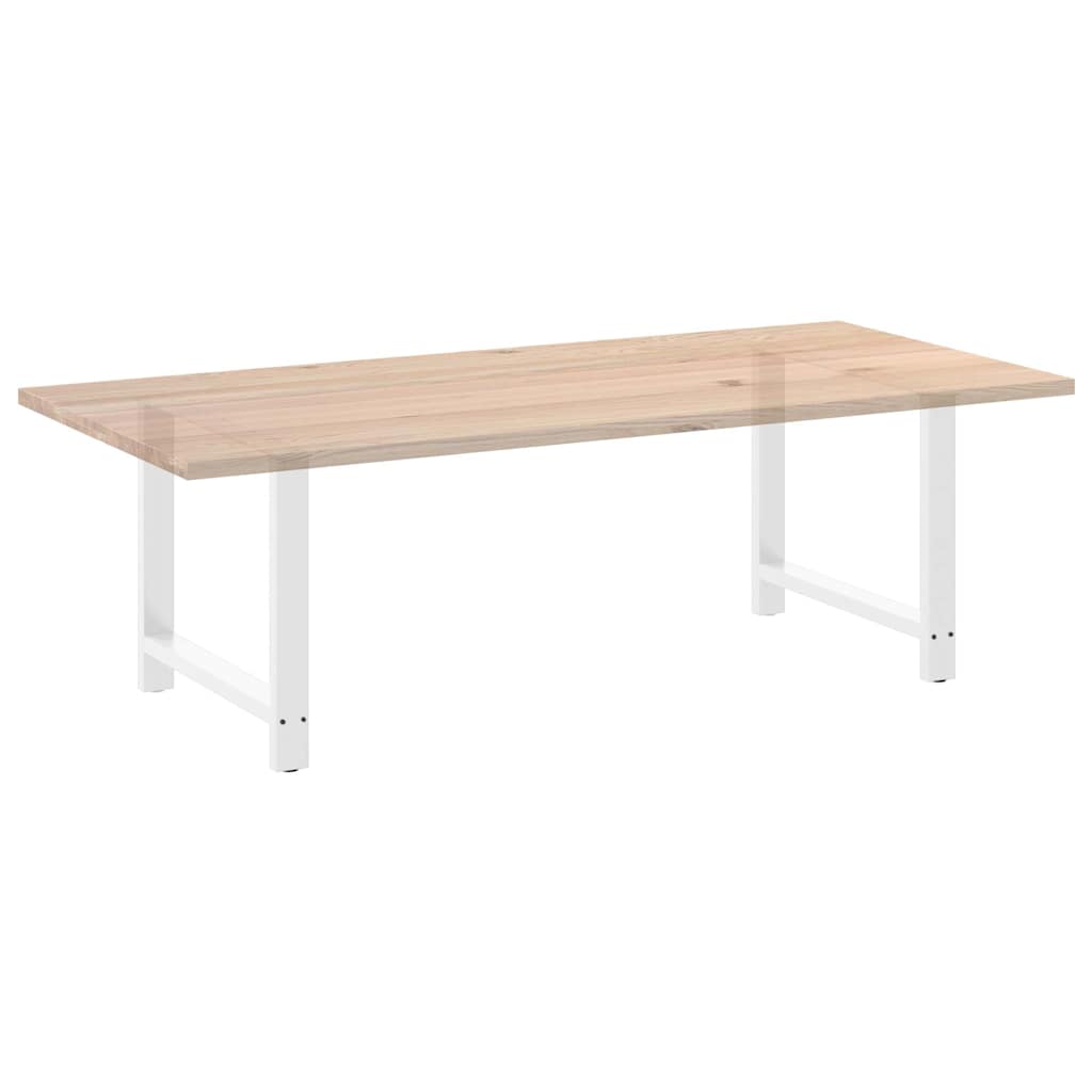 Valgomojo stalo kojos, baltos, 2 vnt., 90x(72 - 73) cm, plienas - Namų Idėja