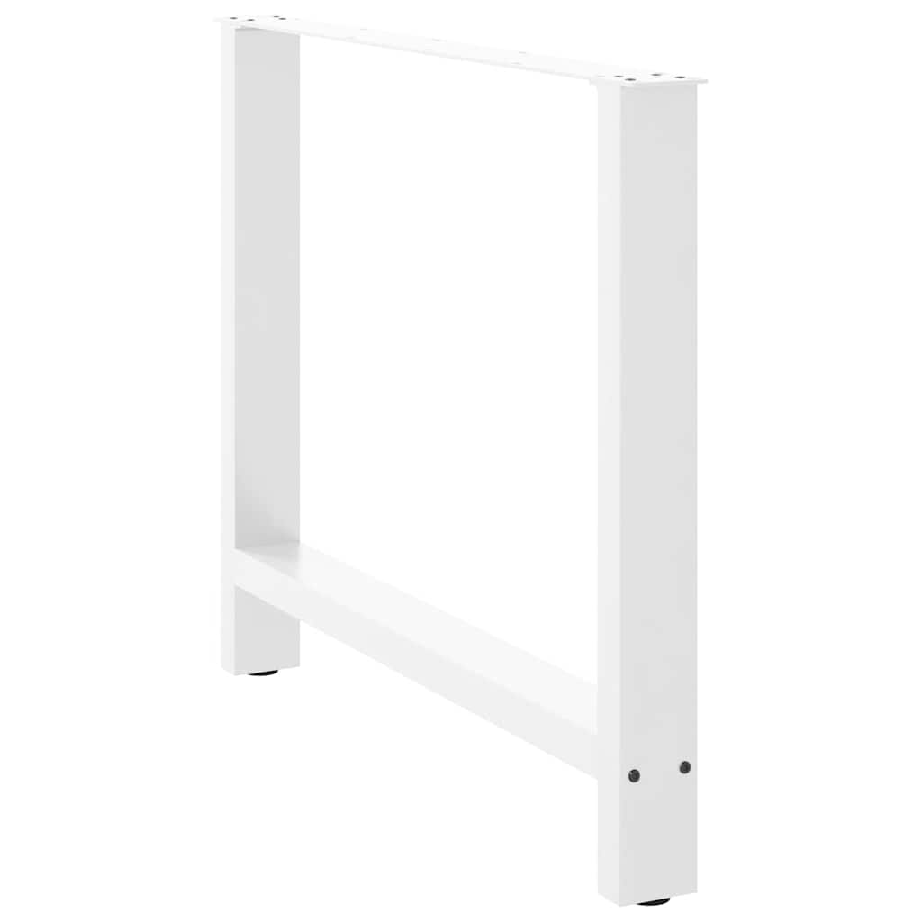 Valgomojo stalo kojos, baltos, 2 vnt., 90x(72 - 73) cm, plienas - Namų Idėja